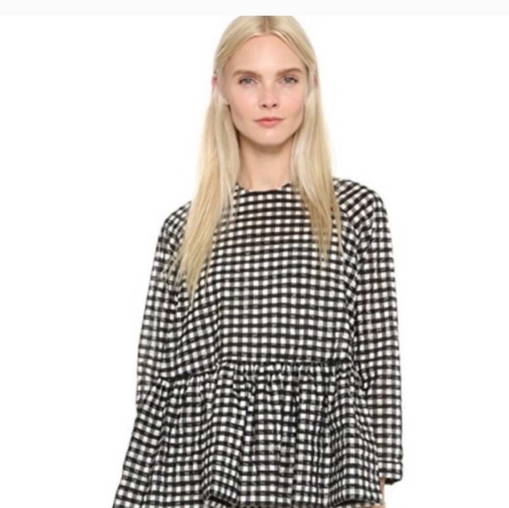 Victoria Beckham for Target Peplum gingham top